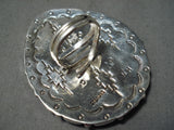 Extraordinary Navajo Coral Sterling Silver Ring Native American-Nativo Arts