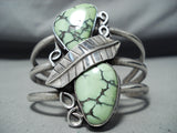 Important Vintage Native American Navajo Orvil Jack Turquoise Sterling Silver Bracelet-Nativo Arts