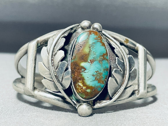 Spectacular Vintage Native American Navajo Royston Turquoise Sterling Silver Bracelet-Nativo Arts