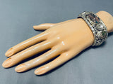 Very Rare Native American Navajo Boulder Turquoise Sterling Silver Bracelet-Nativo Arts