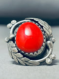 Native American Important Juan Pedro Garcia Vintage Santo Domingo Rosarita Sterling Silver Ring-Nativo Arts
