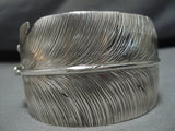 Important Feather Master Native American Navajo Sterling Silver Ben Begaye Bracelet-Nativo Arts