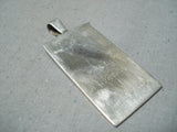 Unique Vintage Native American Navajo Sterling Silver Pendant Signed-Nativo Arts