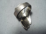 Fantastic Vintage Navajo Turquoise Sterling Silver Ring Native American Old-Nativo Arts