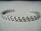 Sunny Reeves Navajo Sterling Silver Star Bracelet Native American-Nativo Arts