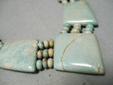 Native American Incredible Vintage Santo Domingo Royston Turquoise Sterling Silver Necklace-Nativo Arts