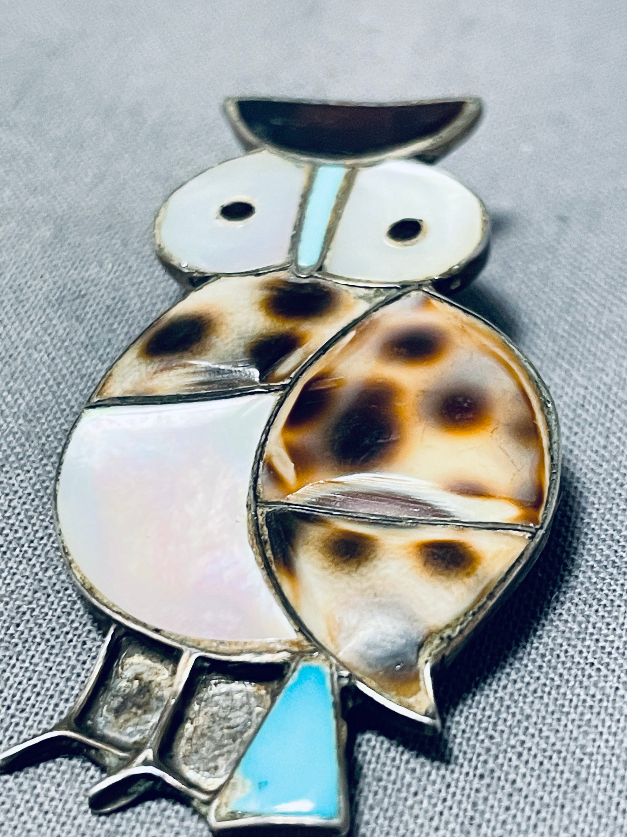 Vintage Zuni on sale Sterling Necklace & Brooch