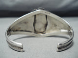 Massive Vintage Native American Navajo Godber Turquoise Sterling Silver Bracelet Old-Nativo Arts