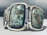 Tommy Platero Vintage Native American Navajo Gilbert Turquoise Sterling Silver Bracelet-Nativo Arts