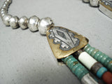 One Of Best Ever Vintage Native American Navajo Authentic Thomas Singer Sterling Silver Necklace-Nativo Arts