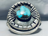 Extremely Rare 'Last Chance' Turquoise Vintage Native American Navajo Sterling Silver Bracelet-Nativo Arts