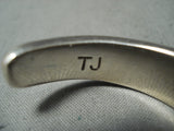 Important Vintage Native American Navajo Tommy Jackson Turquoise Sterling Silver Bracelet-Nativo Arts