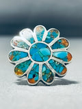 Dynamic Vintage Southwest Turquoise Sterling Silver Ring-Nativo Arts