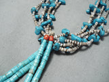 Fantastic Vintage Native American Navajo Old Kingman Royston Turquoise Jacla Necklace-Nativo Arts