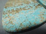 Superb Santo Domingo Native American Royston Turquoise Sterling Silver Earrings-Nativo Arts