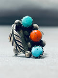 Sweet Vintage Native American Navajo Turquoise Sterling Silver Ringold-Nativo Arts