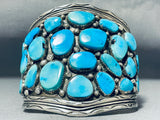 Monster Authentic Vintage Native American Navajo Turquoise Sterling Silver Bracelet-Nativo Arts