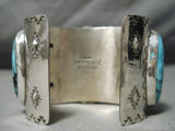 Colossal Native American Turquoise Sterling Silver Bracelet Cuff-Nativo Arts