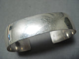 Marvelous Vintage Navajo Native American Sterling Silver Bracelet Old-Nativo Arts