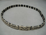 Important Dan Jackson Vintage Native American Navajo Sterling Silver Hat Concho Belt-Nativo Arts