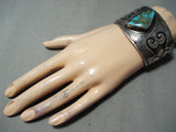Museum Vintage Hopi/ Native American Navajo Turquoise Sterling Silver Wave Bracelet Old-Nativo Arts