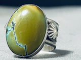 Native American One Of The Most Unique Ben Begaye (d.) Turquoise Sterling Silver Ring-Nativo Arts