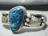 Nel Burbank Variscite Vintage Native American Navajo Sterling Silver Bracelet-Nativo Arts