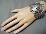 Unforgettable Navajo Royston Turquoise Sterling Silver Bracelet Native American-Nativo Arts