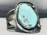 Important Vintage Native American Navajo Easter Blue Turquoise Sterling Silver Bracelet-Nativo Arts