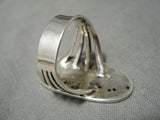 Important Zuni Bird Inlayer Sterling Silver Native American Ring-Nativo Arts