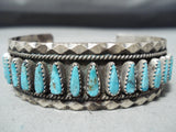 Unforgettable Vintage Native American Navajo Turquoise Sterling Silver Bracelet-Nativo Arts