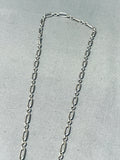 Powerful Vintage Native American Navajo Turquoise Sterling Silver Necklace-Nativo Arts
