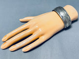 Fan Platero Vintage Native American Navajo Hand Forged Sterling Silver Bracelet-Nativo Arts