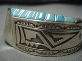 Amazing Vintage Navajo Turquoise Sterling Silver Native American Bracelet-Nativo Arts