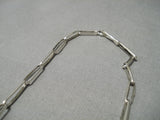 Intricate Detailed Hand Carved Feather Master Native American Navajo Sterling Silver Necklace-Nativo Arts