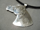 Wonderful Native American Sterling Silver Horse Necklace Pendant-Nativo Arts