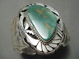 Quality Silver Work Vintage Native American Navajo Royston Turquoise Sterling Bracelet-Nativo Arts