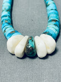 Native American One Of The Most Unique Vintage Santo Domingo Turquoise Heishi Jacla Necklace-Nativo Arts
