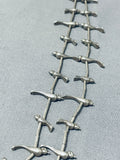 Absolutely Incredible Vintage Native American Navajo Sterling Silver Bird Fetish Necklace-Nativo Arts