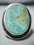 Spectacular Vintage Native American Navajo Royston Turquoise Sterling Silver Ring-Nativo Arts