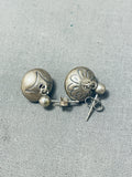 Marvelous Vintage Native American Navajo Sterling Silver Earrings-Nativo Arts
