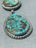 Important Kee Joe Benally Vintage Native American Navajo Turquoise Sterling Silver Pendant-Nativo Arts
