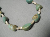 Native American Wonderful Vintage Santo Domingo Royston Turquoise Sterling Silver Necklace-Nativo Arts