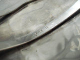 Authentic Vintage Native American Navajo Victor Moses Begay Turquoise Sterling Silver Bracelet-Nativo Arts