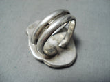 Unbelievable Vintage Navajo Turquoise Sterling Silver Ring Native American Old-Nativo Arts