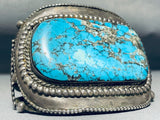 Museum Monster Vintage Native American Navajo Turquoise Sterling Silver Bracelet Old-Nativo Arts