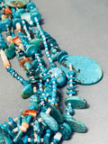 One Of The Most Unique Ever Vintage Santo Domingo Turquoise Necklace-Nativo Arts