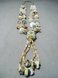 Impressive Santo Domingo Native American Turquoise Spiny Oyster Jacla Necklace-Nativo Arts