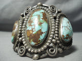 Best Vintage Native American Navajo Royston Turquoise Sterling Silver Bracelet Pawn Marks-Nativo Arts