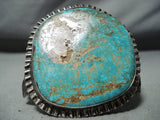 One Of Biggest Best Vintage Native American Navajo Royston Turquoise Sterling Silver Bracelet-Nativo Arts